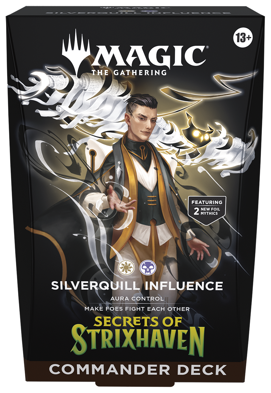 Magic The Gathering Secrets of Strixhaven Commander Deck Silverquill Influence