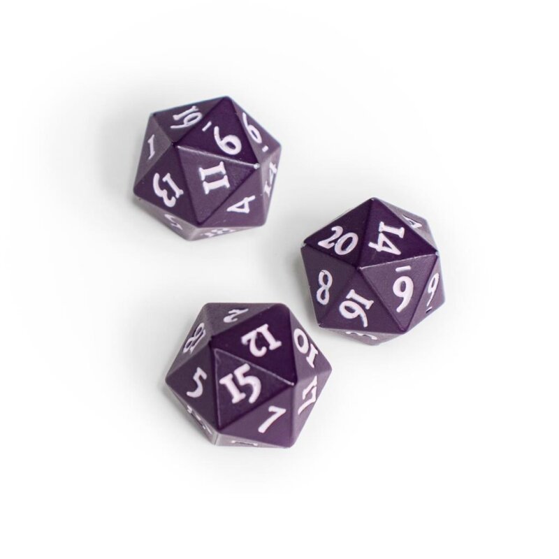 Vivid Heavy Metal Dice: Light Blue